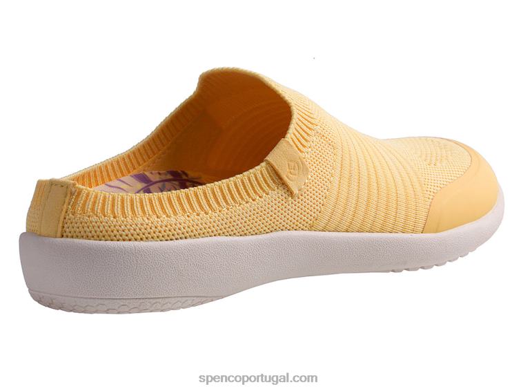 Spenco Footwear banana pálida feliz slide sazonal 648F509 mulheres