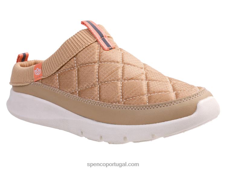 Spenco Footwear bronzeado slide acolchoado clara 648F429 mulheres