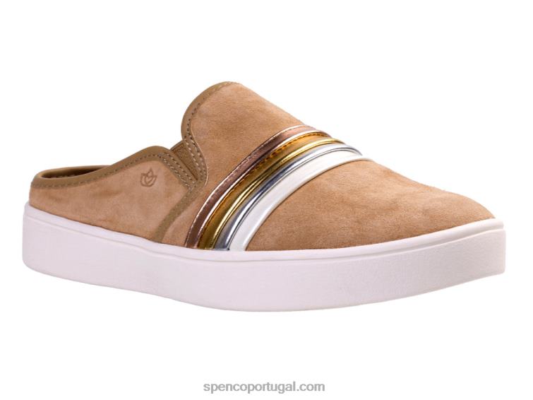 Spenco Footwear bronzeado st. barts slide 648F387 mulheres