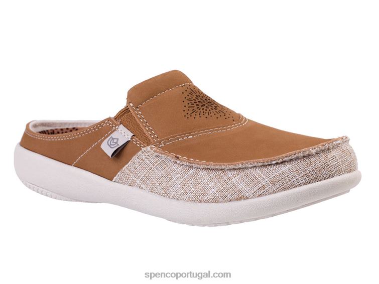 Spenco Footwear caramelo siesta blume slide 648F519 mulheres