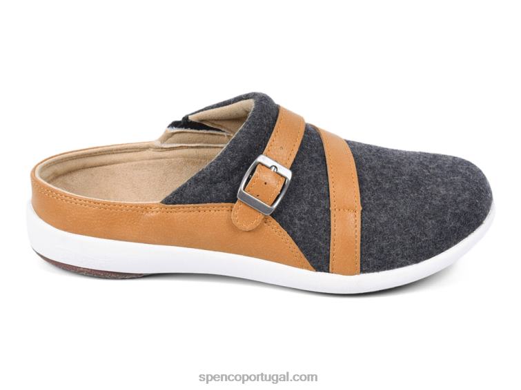 Spenco Footwear carvão/bronzeado slide de lã ashton 2020 648F590 mulheres