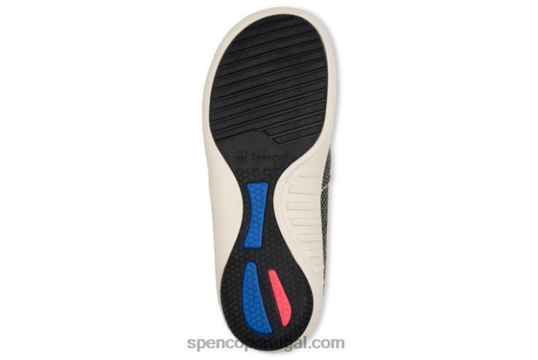 Spenco Footwear carvão slide da sesta 648F652 mulheres
