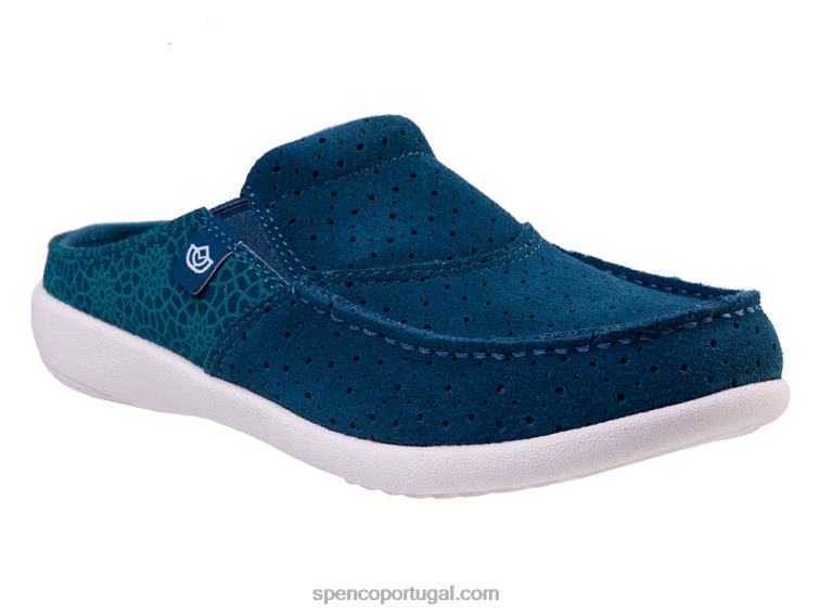 Spenco Footwear cerceta do mar egeu slide sesta mosaico 648F394 mulheres
