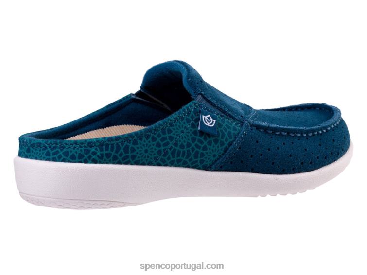 Spenco Footwear cerceta do mar egeu slide sesta mosaico 648F394 mulheres