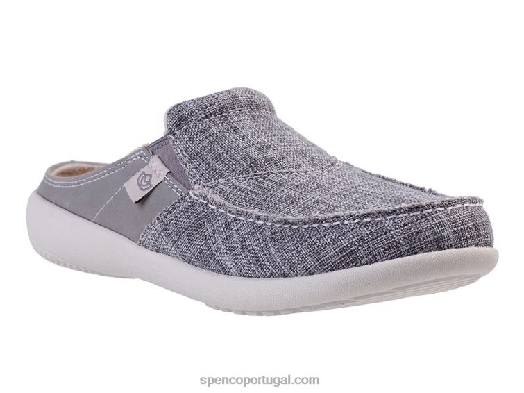 Spenco Footwear grafite siesta slide de pedras preciosas clássico 648F449 mulheres