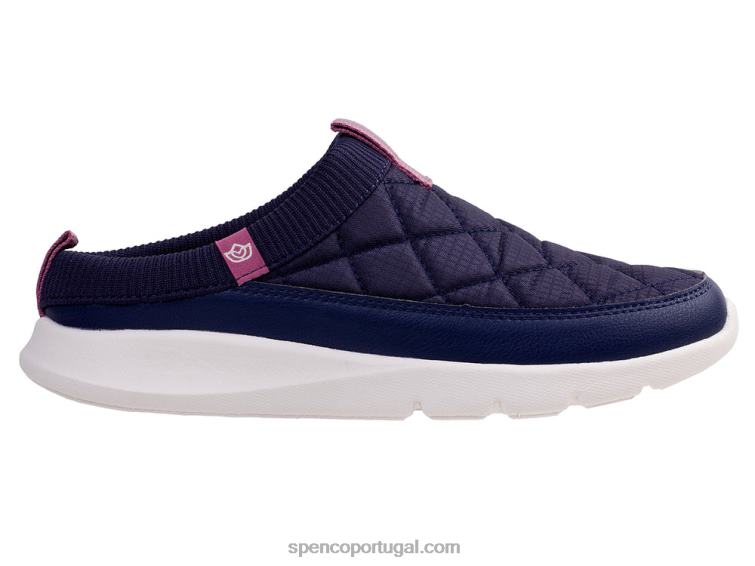 Spenco Footwear marinha slide acolchoado clara 648F427 mulheres