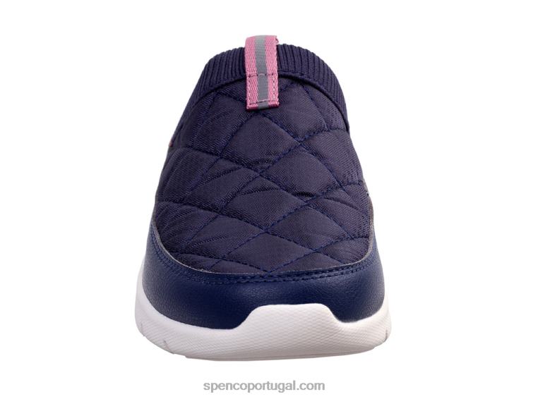 Spenco Footwear marinha slide acolchoado clara 648F427 mulheres