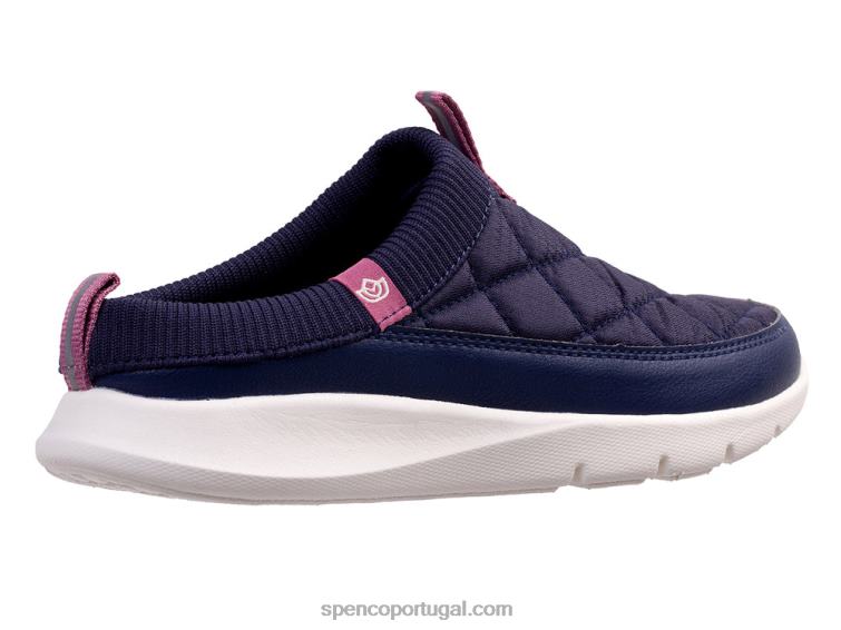 Spenco Footwear marinha slide acolchoado clara 648F427 mulheres