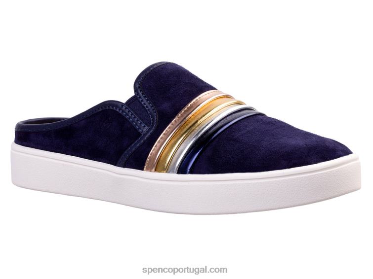 Spenco Footwear marinha st. barts slide 648F390 mulheres