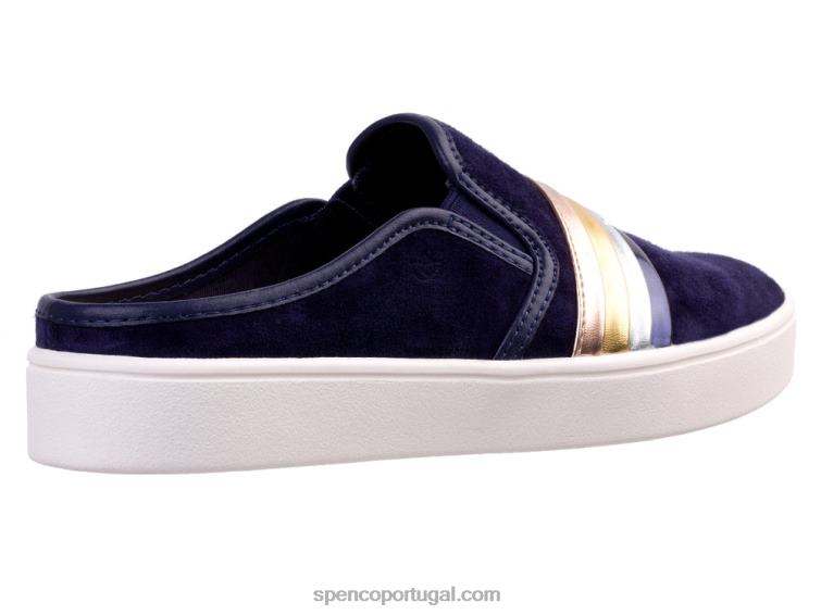 Spenco Footwear marinha st. barts slide 648F390 mulheres