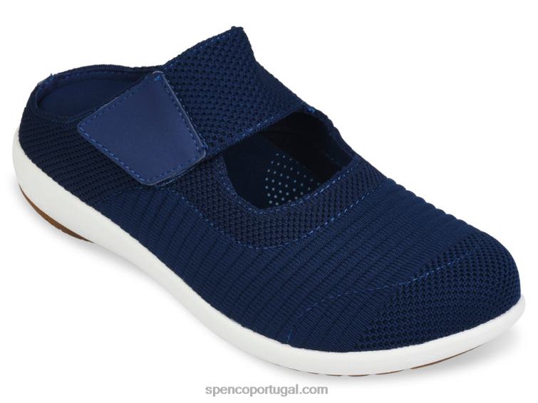 Spenco Footwear patriota azul corrediça de magnólia 648F648 mulheres