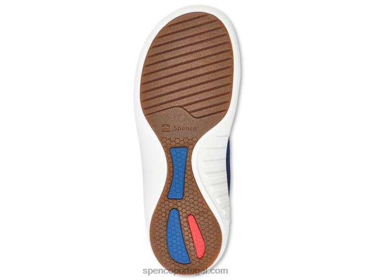 Spenco Footwear patriota azul corrediça de magnólia 648F648 mulheres