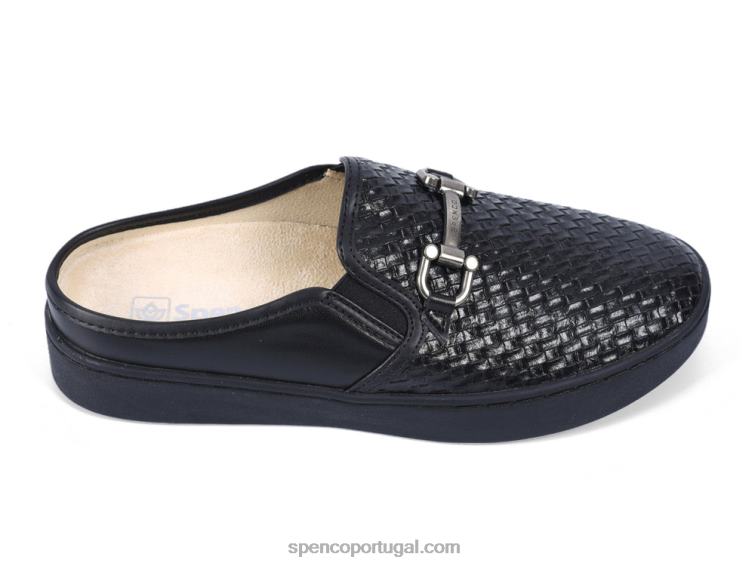 Spenco Footwear preto durham slide 648F608 mulheres