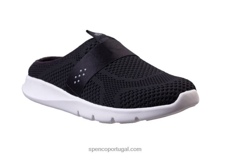 Spenco Footwear preto halsey slide clássico 648F472 mulheres