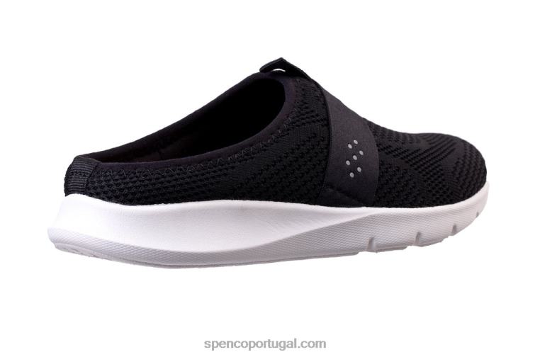 Spenco Footwear preto halsey slide clássico 648F472 mulheres
