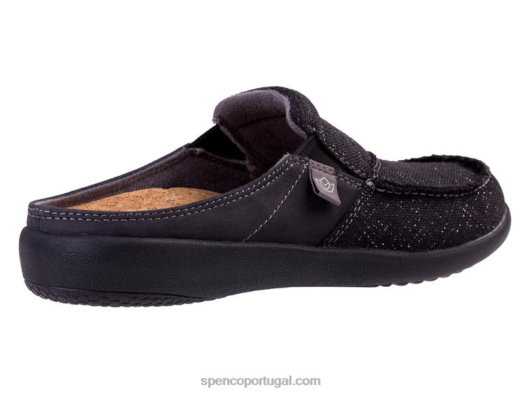 Spenco Footwear preto siesta slide de pedras preciosas clássico 648F447 mulheres