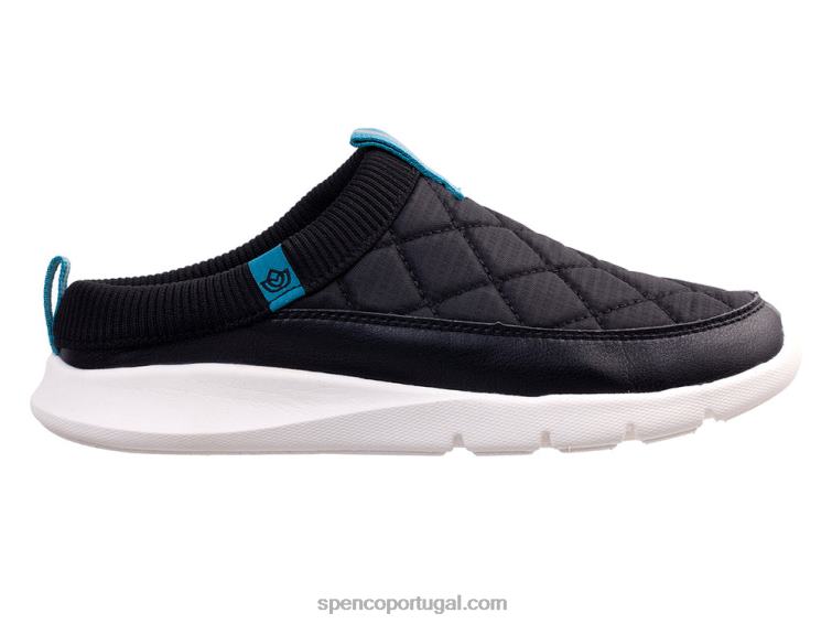 Spenco Footwear preto slide acolchoado clara 648F426 mulheres