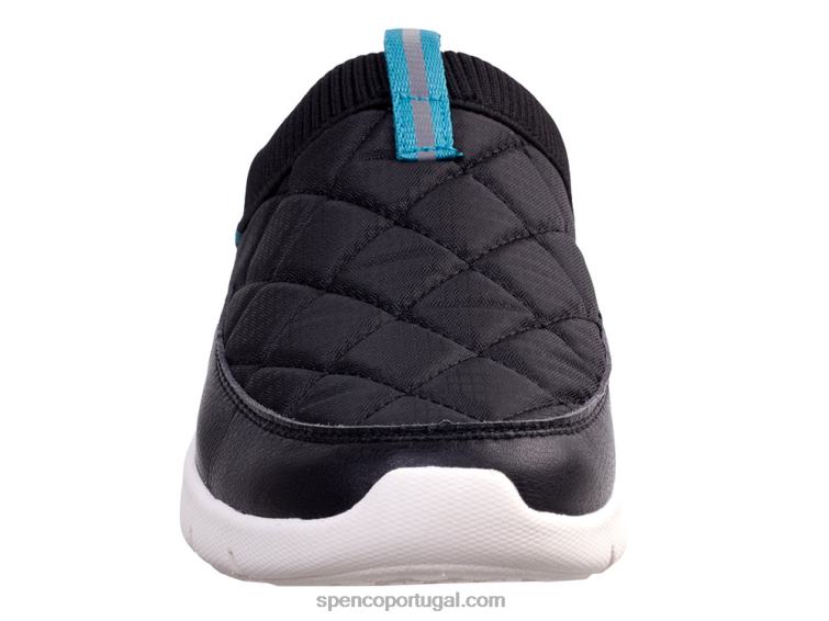 Spenco Footwear preto slide acolchoado clara 648F426 mulheres