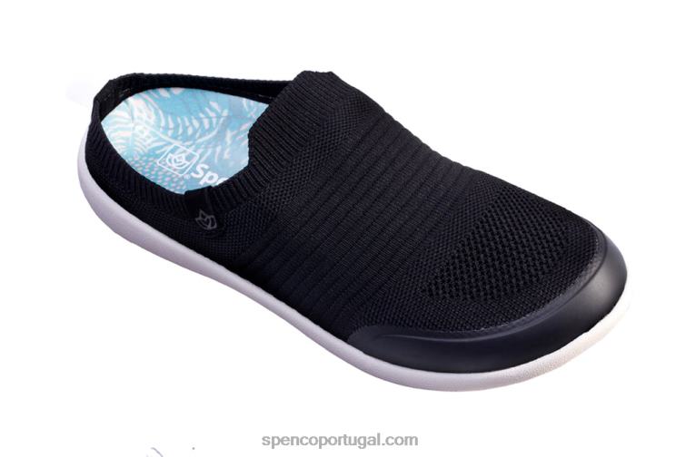 Spenco Footwear preto slide feliz 648F596 mulheres