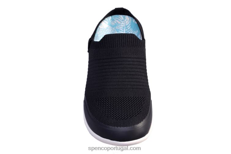 Spenco Footwear preto slide feliz 648F596 mulheres