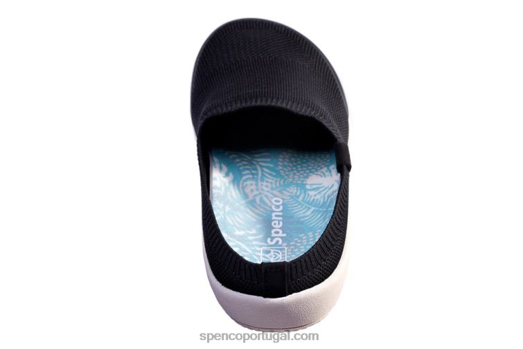Spenco Footwear preto slide feliz 648F596 mulheres
