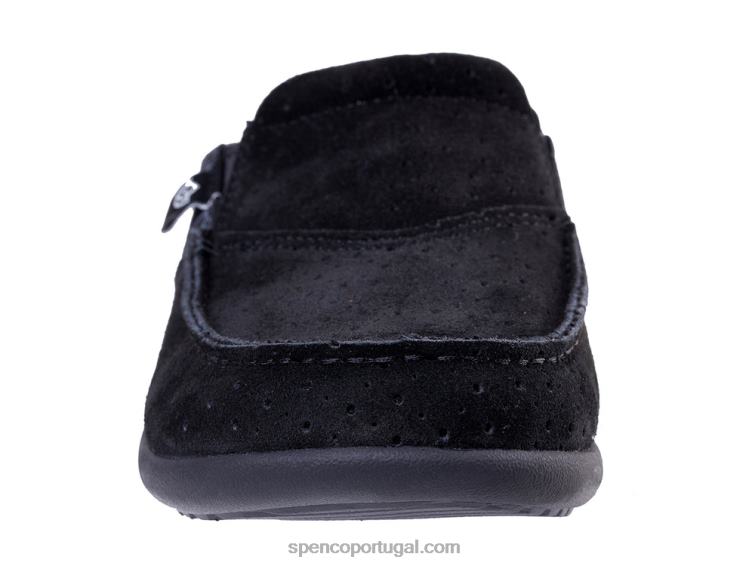 Spenco Footwear preto slide sesta mosaico 648F391 mulheres