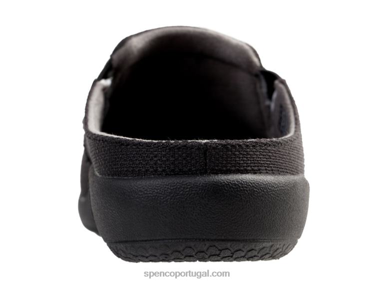 Spenco Footwear preto slide sesta prana 648F307 mulheres