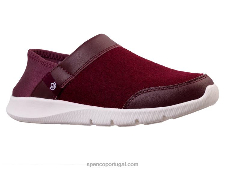 Spenco Footwear Borgonha cabriolet sem cadarço 648F435 mulheres
