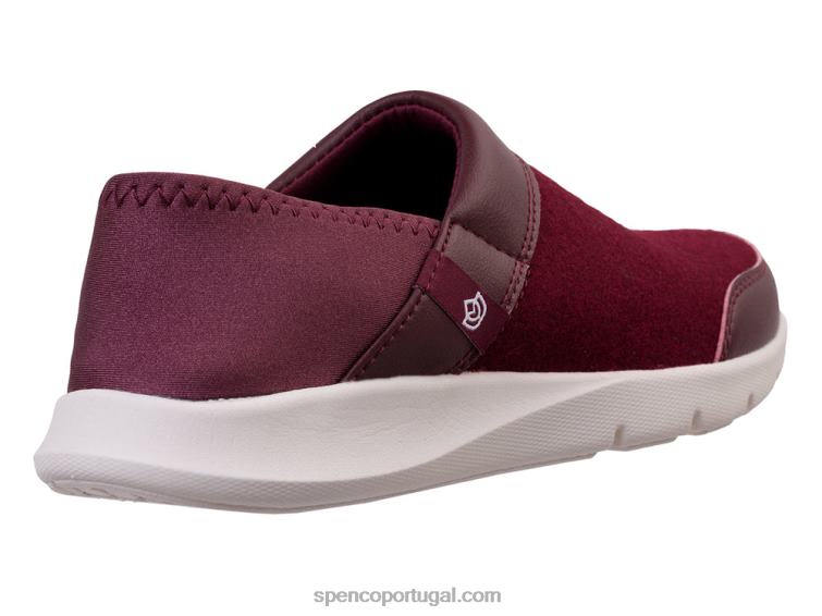 Spenco Footwear Borgonha cabriolet sem cadarço 648F435 mulheres