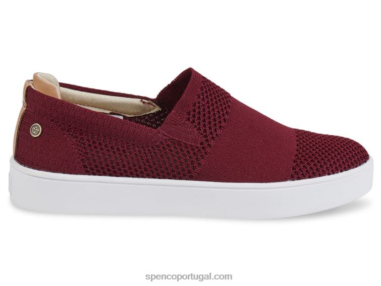 Spenco Footwear Merlot bahama sem cadarço 648F601 mulheres