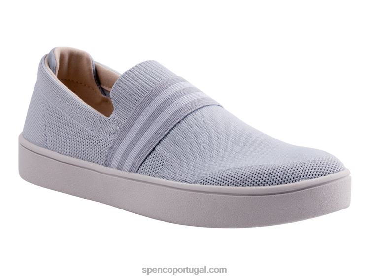 Spenco Footwear cinza glaciar deslizamento marinho 648F578 mulheres