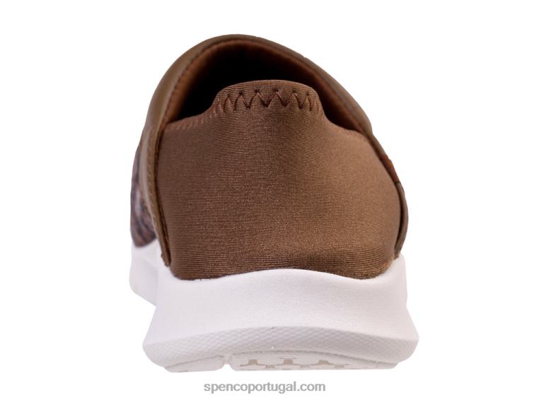 Spenco Footwear leopardo marrom cabriolet sem cadarço 648F433 mulheres