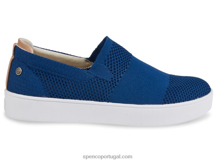 Spenco Footwear patriota azul bahama sem cadarço 648F602 mulheres