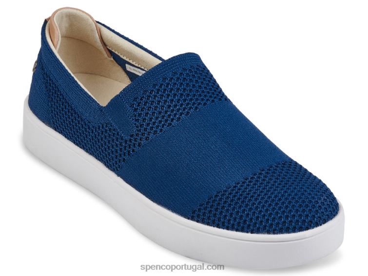 Spenco Footwear patriota azul bahama sem cadarço 648F602 mulheres