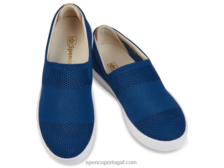 Spenco Footwear patriota azul bahama sem cadarço 648F602 mulheres