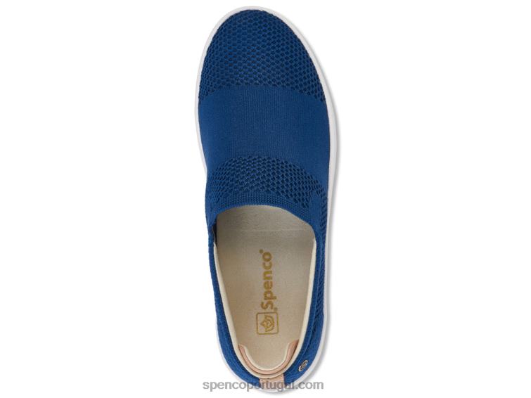 Spenco Footwear patriota azul bahama sem cadarço 648F602 mulheres