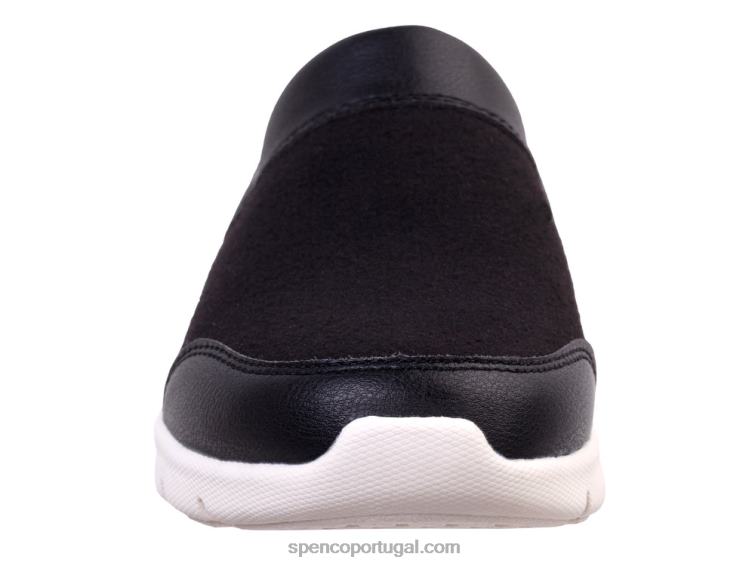 Spenco Footwear preto cabriolet sem cadarço 648F434 mulheres
