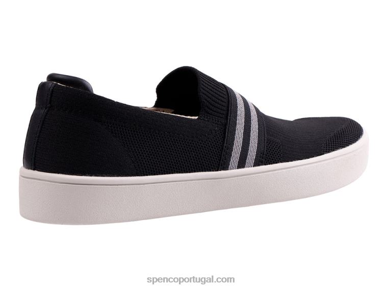 Spenco Footwear preto deslizamento marinho 648F575 mulheres