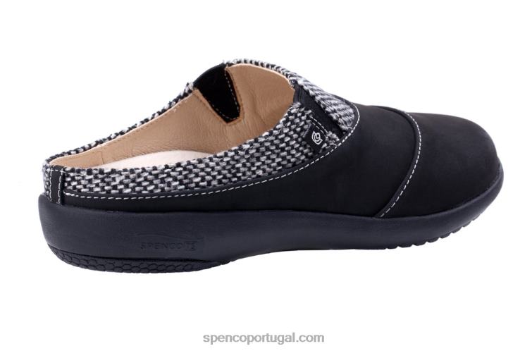 Spenco Footwear preto nuevo harvest slip-on 648F548 mulheres