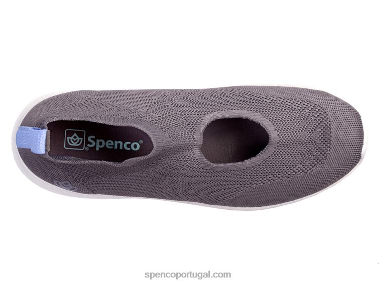 Spenco Footwear preto peek-a-boo slip-on 648F413 mulheres