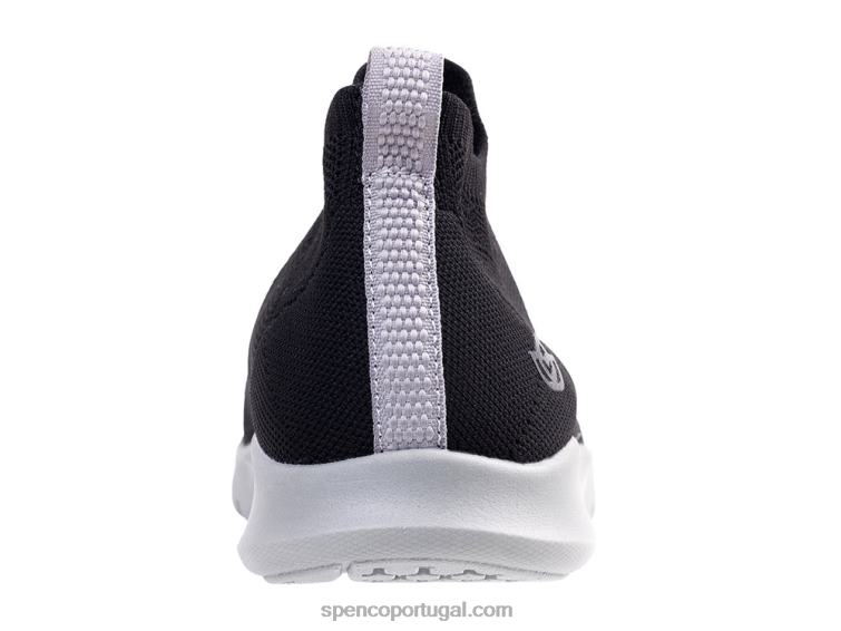 Spenco Footwear preto peek-a-boo slip-on 648F413 mulheres