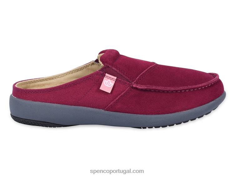 Spenco Footwear Borgonha sesta via 648F616 mulheres
