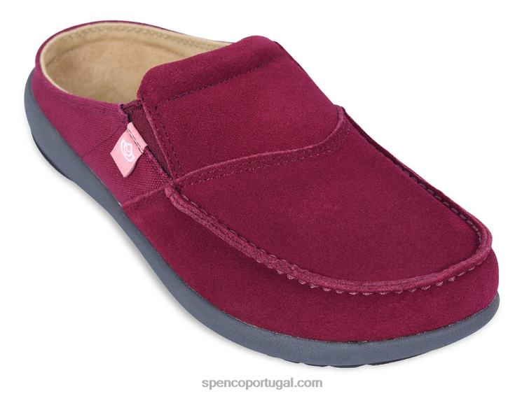 Spenco Footwear Borgonha sesta via 648F616 mulheres