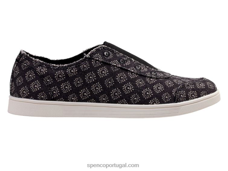 Spenco Footwear Preto macio santa maria batik 648F318 mulheres