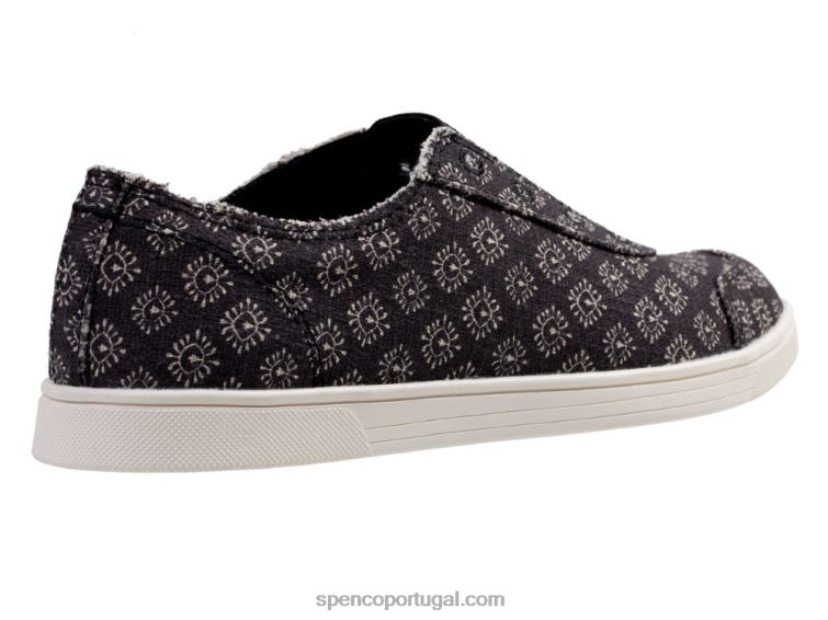 Spenco Footwear Preto macio santa maria batik 648F318 mulheres
