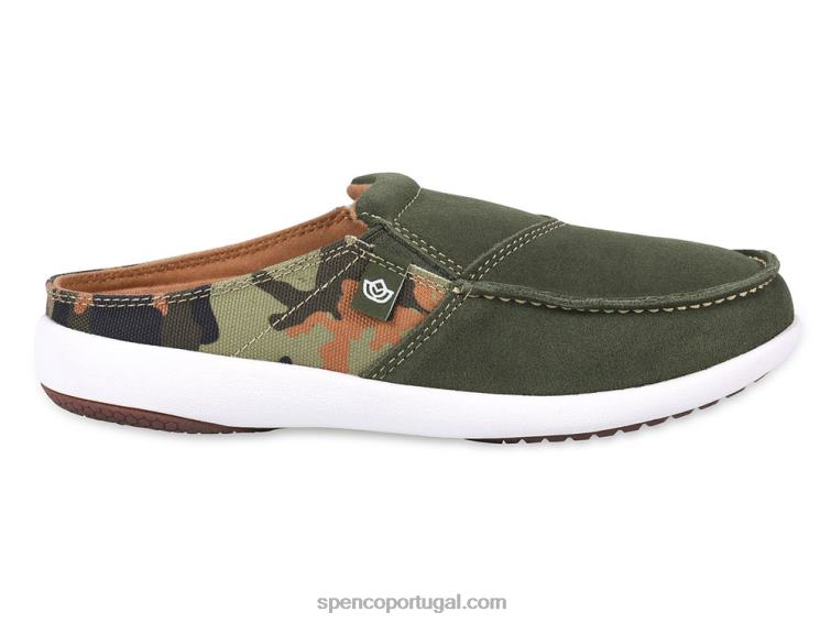 Spenco Footwear azeitona camuflada sesta via padrão 648F620 mulheres