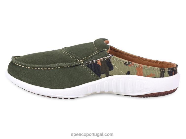 Spenco Footwear azeitona camuflada sesta via padrão 648F620 mulheres