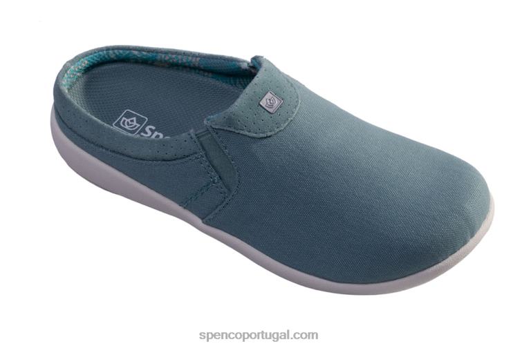 Spenco Footwear azul mineral sesta nova perfurada 648F626 mulheres