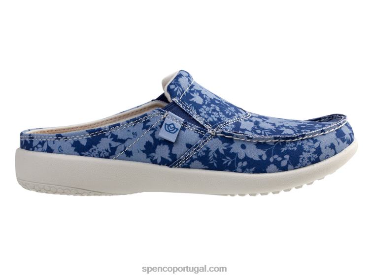 Spenco Footwear azul profundo sesta vintage floral 648F297 mulheres