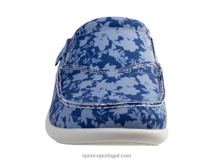 Spenco Footwear azul profundo sesta vintage floral 648F297 mulheres